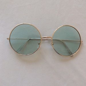 Urban outfitters turquoise glass sunglasses